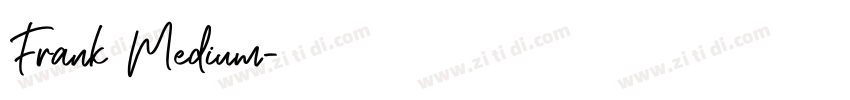 Frank Medium字体转换